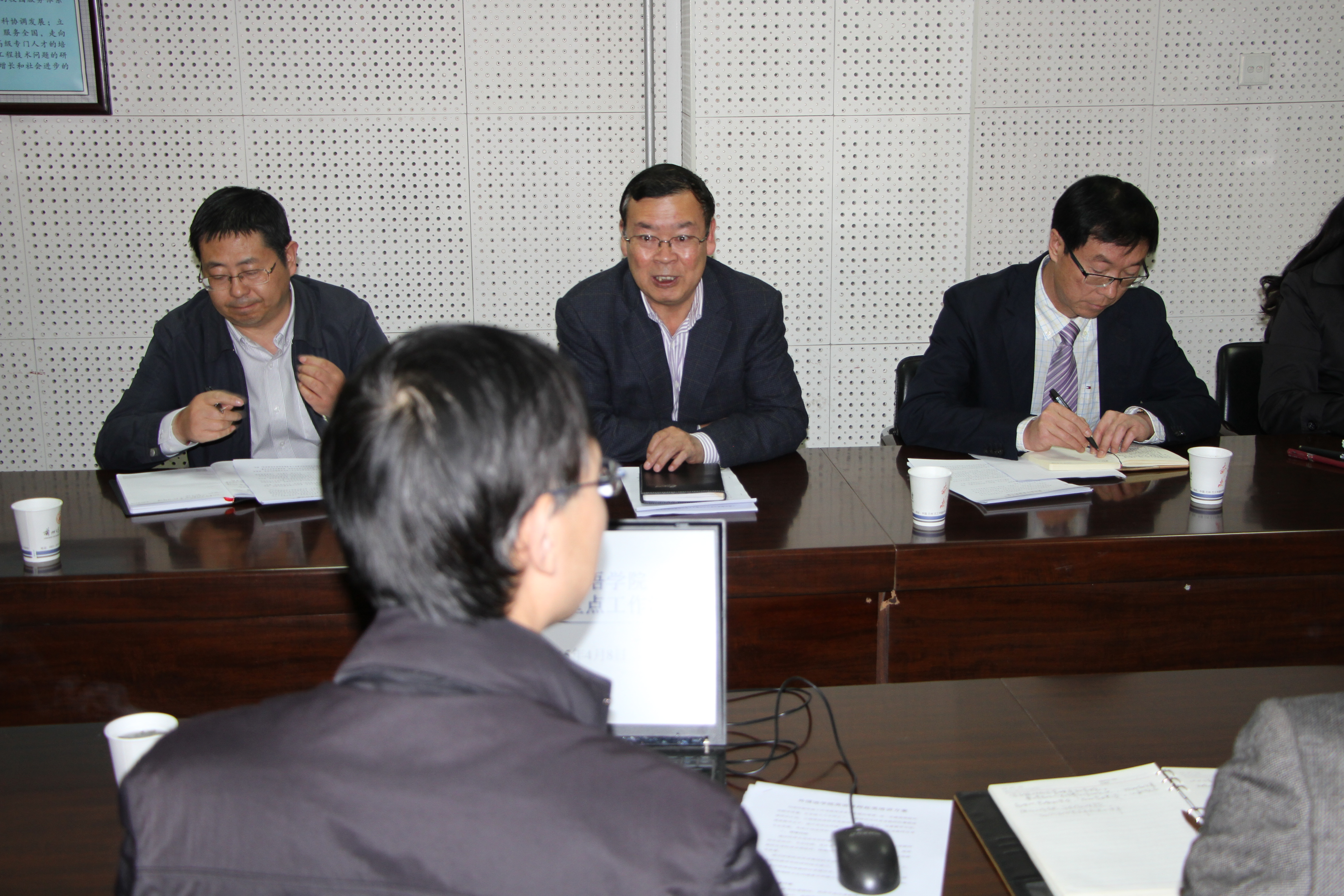           王晓明董事长一行到k8凯发 调研指导工作 
